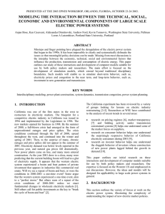 MODELING THE INTERACTION BETWEEN THE TECHNICAL, SOCIAL,