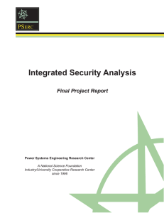 Integrated Security Analysis PS Final Project Report ERC