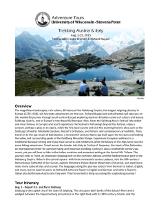 Trekking Austria &amp; Italy Overview