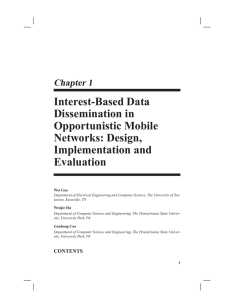 Interest-Based Data Dissemination in Opportunistic Mobile Networks: Design,