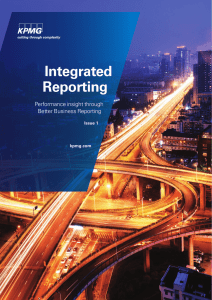 Integrated Reporting Performance insight through Better Business Reporting