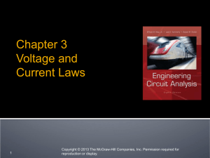 Chapter 3 Voltage and Current Laws