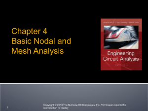 Chapter 4 Basic Nodal and Mesh Analysis