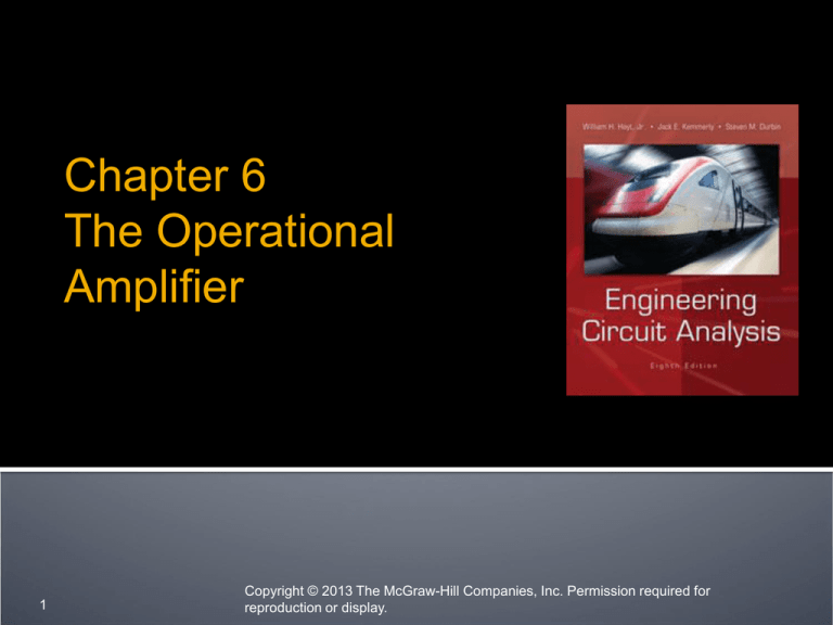 Chapter 6 The Operational Amplifier