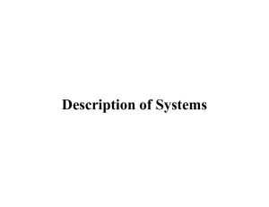 Description of Systems