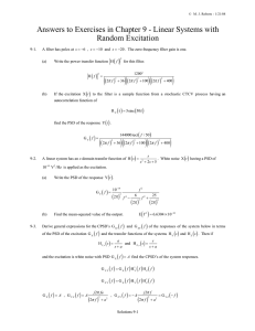 Answers to Exercises in Chapter 9 - Linear Systems with