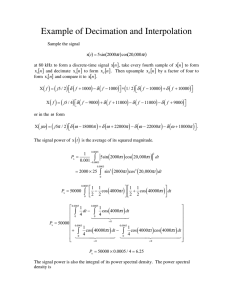 Example of Decimation and Interpolation [ ]