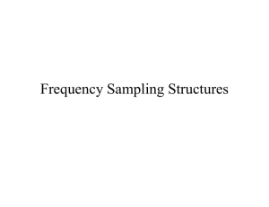 Frequency Sampling Structures