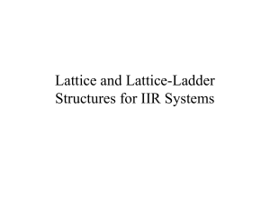 Lattice and Lattice-Ladder Structures for IIR Systems