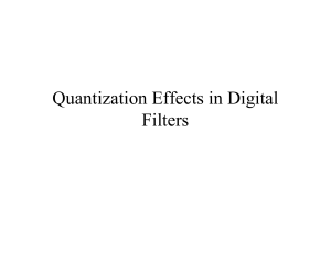 Quantization Effects in Digital Filters