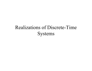 Realizations of Discrete-Time Systems