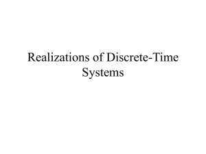 Realizations of Discrete-Time Systems