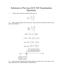 Solutions to Previous ECE 503 Examination Questions ( )