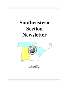 Southeastern Section Newsletter