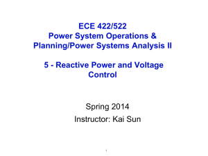 ECE 422/522 Power System Operations &amp; Planning/Power Systems Analysis II