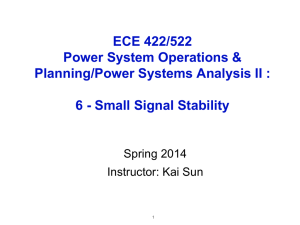 ECE 422/522 Power System Operations &amp; Planning/Power Systems Analysis II :