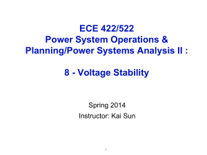 ECE 422/522 Power System Operations &amp; Planning/Power Systems Analysis II :