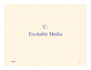 C. Excitable Media 9/9/08 1