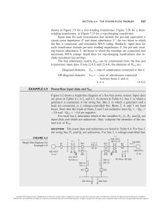327 shown in Figure 3.9 for a two-winding transformer, Figure 3.20... winding transformer, or Figure 3.25 for a tap-changing transformer.