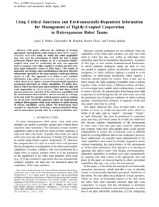 Using Critical Junctures and Environmentally-Dependent Information for Management of Tightly-Coupled Cooperation