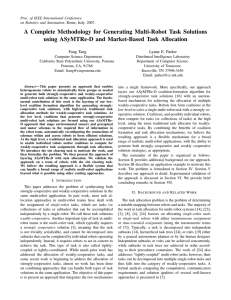 A Complete Methodology for Generating Multi-Robot Task Solutions