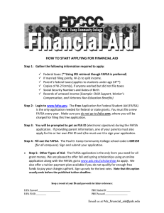 HOW TO START APPLYING FOR FINANCIAL AID