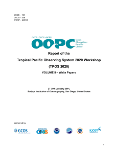 Report of the Tropical Pacific Observing System 2020 Workshop (TPOS 2020)