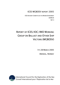 R ICES/IOC/IMO W G