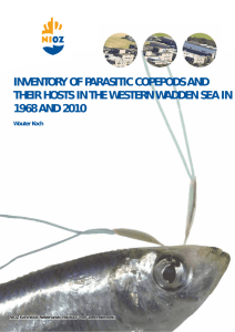 INVENTORY OF PARASITIC COPEPODS AND 1968 AND 2010 Wouter Koch