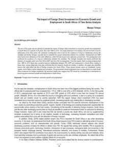 The Impact of Foreign Direct Investment on Economic Growth and