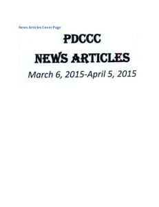News Articles Cover Page