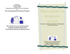 Basic Guide to Graduate School