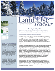 Land Use Tracker Planning for High Water