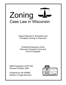 Zoning Case Law in Wisconsin