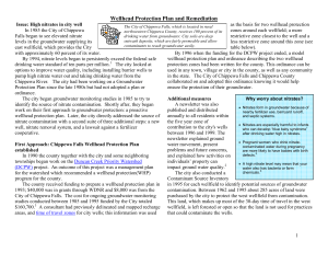 Wellhead Protection Plan and Remediation