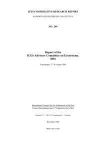 Report of the ICES Advisory Committee on Ecosystems, 2001 ICES COOPERATIVE RESEARCH REPORT