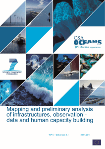 Mapping and preliminary analysis of infrastructures, observation -