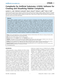 CASU Complexity for Artificial Substrates ( ): Software for