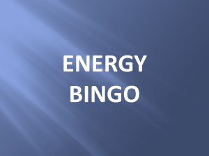 ENERGY BINGO