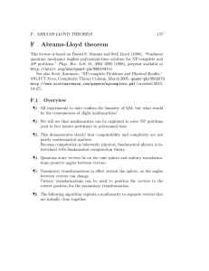 F Abrams-Lloyd theorem