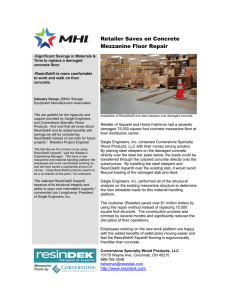 Retailer Saves on Concrete Mezzanine Floor Repair
