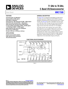 71 GHz to 76 GHz, E-Band I/Q Downconverter  HMC7586