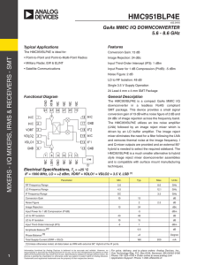 HMC951BLP4E T GaAs MMIC I/Q DOWNCONVERTER 5.6 - 8.6 GHz