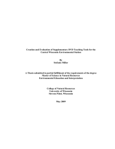 Creation and Evaluation of Supplementary DVD Teaching Tools for the