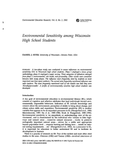 Environmental Education Research, Vol. 8, No.2,  2002