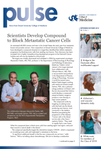 Scientists Develop Compound to Block Metastatic Cancer Cells