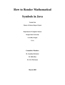 How to Render Mathematical Symbols in Java