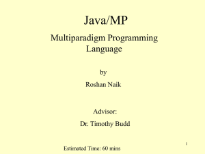 Java/MP Multiparadigm Programming Language by