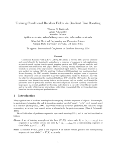 Training Conditional Random Fields via Gradient Tree Boosting