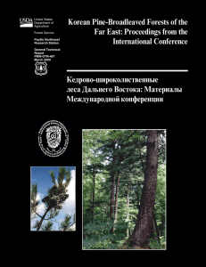 Korean Pine-Broadleaved Forests of the Far East: Proceedings from the International Conference